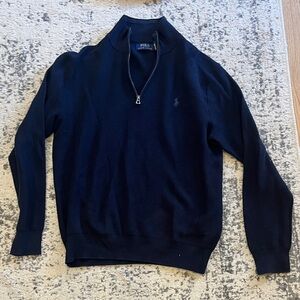 Polo Ralph Lauren Men's Navy Zip-Up Sweater